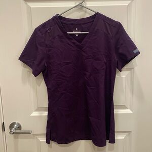 Med Couture Deep V-Neck Short Sleeve Top